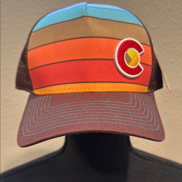 Yo Colorado Brown and Multicolor Trucker Hat - Picture 2 of 4